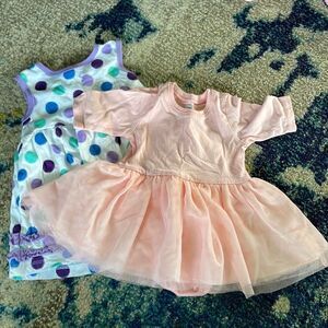 3 for $15 - bundle of 2 baby dresses